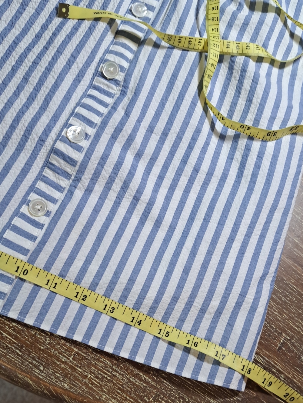 Veronica Beard Women’s Mini Dress Blue  White Stripe Twist-Waist Shirt Cotton XS - Picture 14 of 14